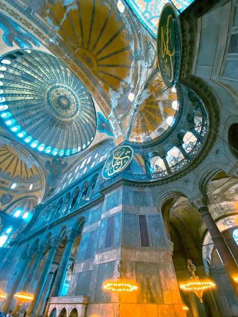 Photo hagia sophia mosque in istanbul city turkey