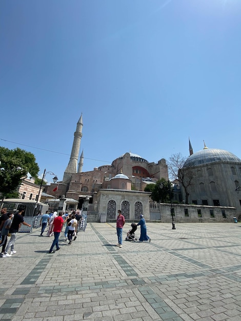 Hagia sophia mosque in istanbul city turkey