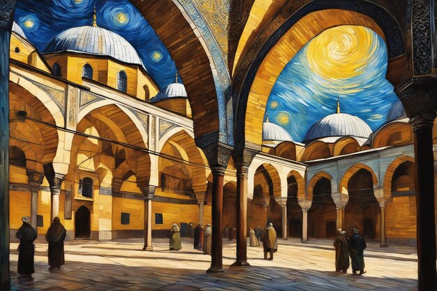 Hagia Sophia Oil painting style Poster quality