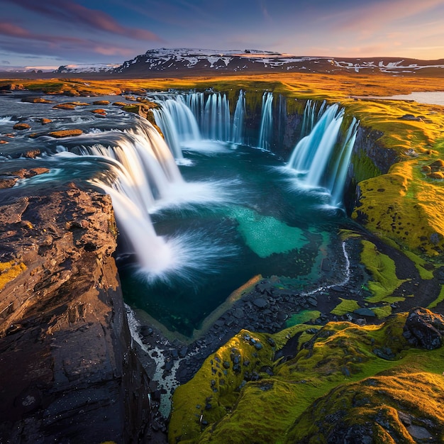 Водопад Хайфосс в Исландии