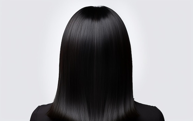 Hair against White Background