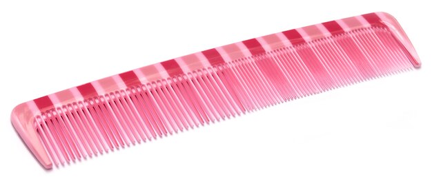 Hair comb over white background