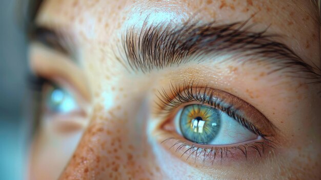 Foto riccioli per capelli rulli per ciglia procedura di estensione delle ciglia allungamento delle ciglia per ragazze in un salone di bellezza concept di bellezza