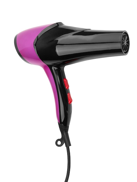 Photo hair dryer isolated