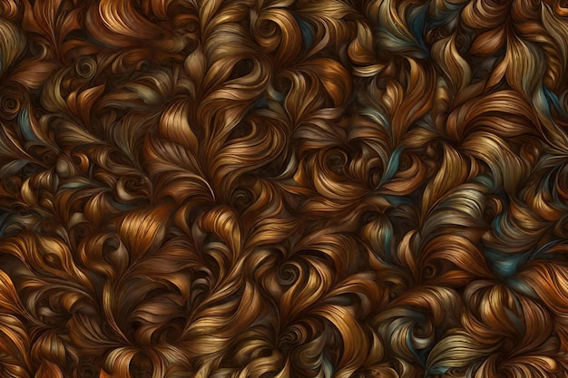 Photo hair in the form of a seamless pattern as a background