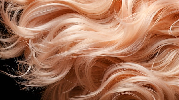 Photo hair texture closeup