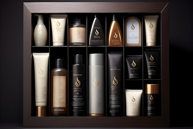 Haircare essentials in elegant packaging