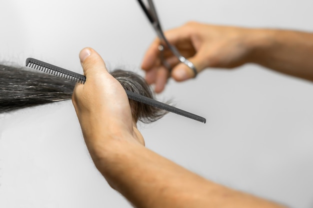 Hairdresser's hands