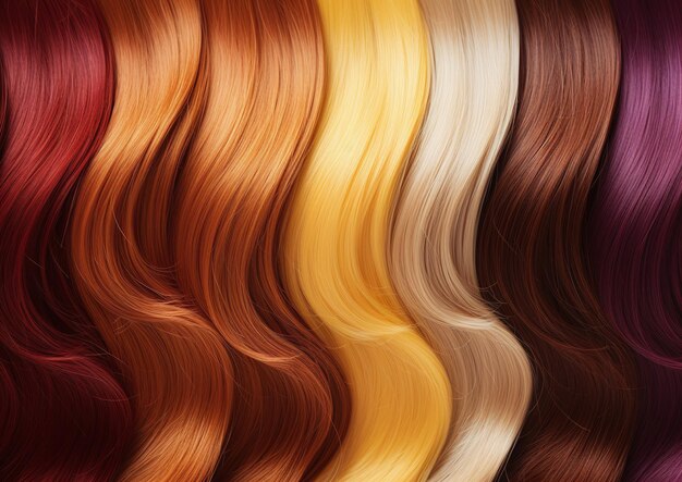 Hairs colors palette