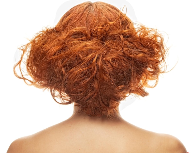 Hairstyle red back view