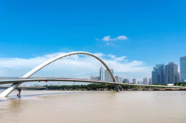 Haixin Bridge 광저우 금융 지구