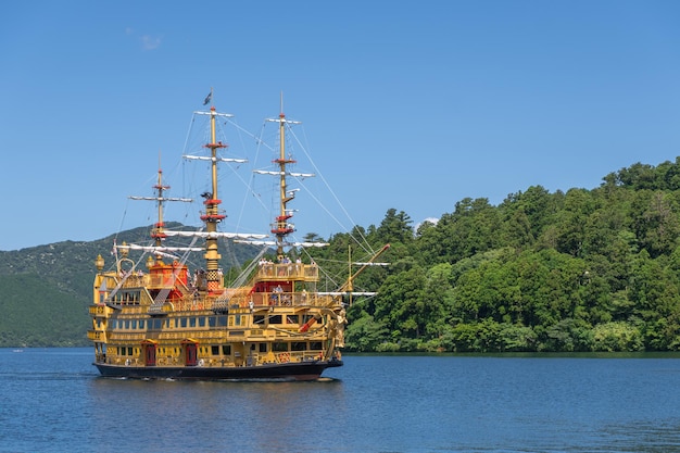 Hakone Sightseeing Cruise on the Lake Ashinoko Hakone Kanagawa Prefecture Japan