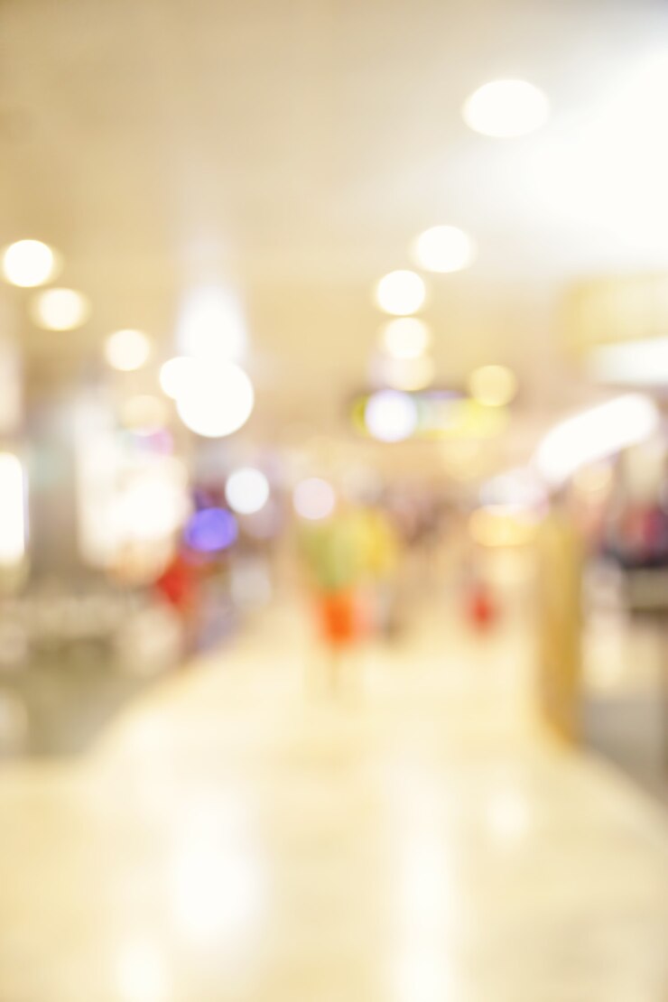 Hal van de luchthaven onscherp - intreepupil verticale achtergrond