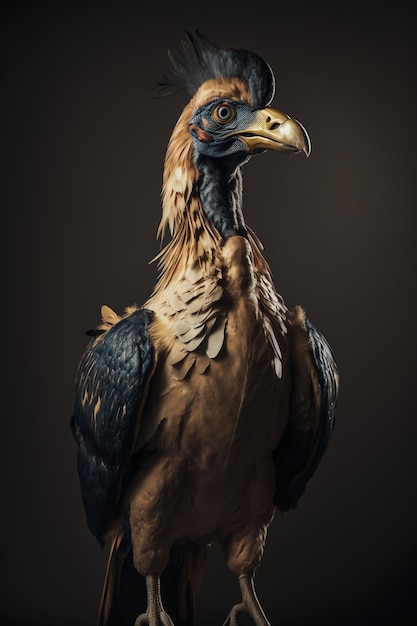 A half chicken dinosaur