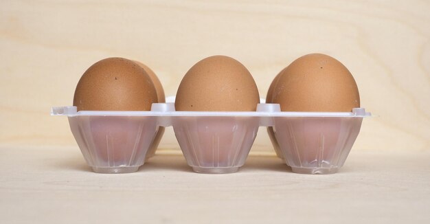 Half dozen eggs carton