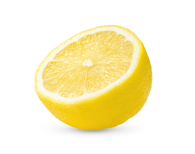 Half of lemon isolated  