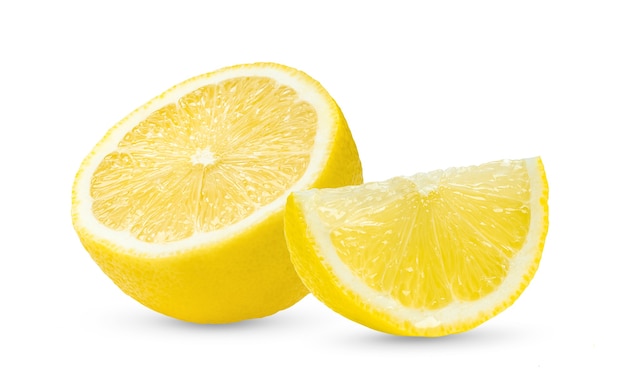 Half of lemon isolated  