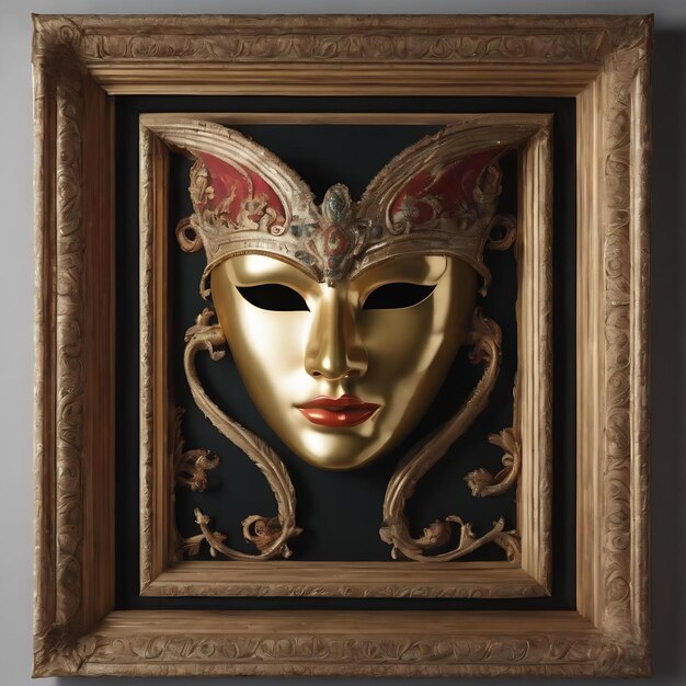 Half mask in frame