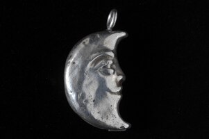 Half moon silver jewel