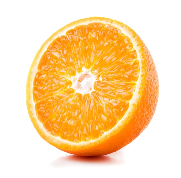 Half of ripe orange