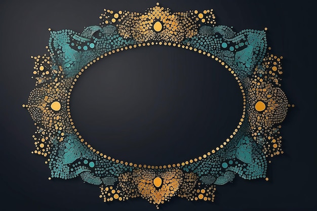 Half Tone Dot Frame Border stock illustration