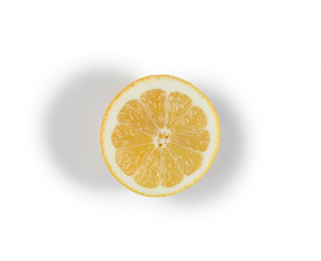 Half yellow lemon