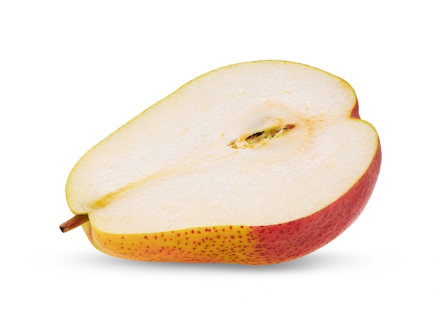 Half zoet perenfruit op witte lijst