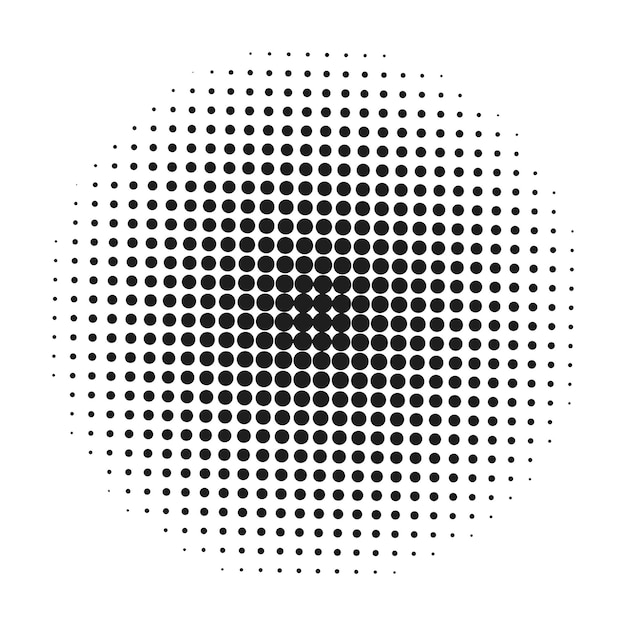 Halftone cirkel png sticker doorzichtige achtergrond