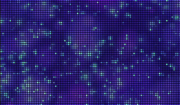 Photo halftone dots abstract digital technology blue light on blue background