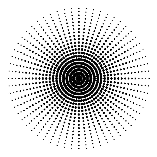 Halftone-effect png ronde badge doorzichtige achtergrond