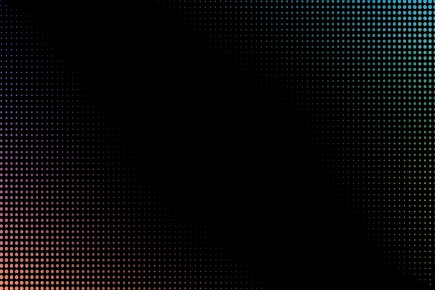 Halftone pattern on a black background