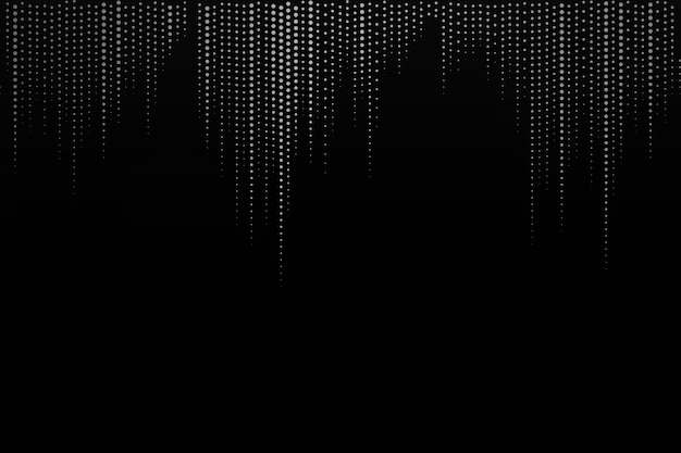 Halftone pattern on a black background