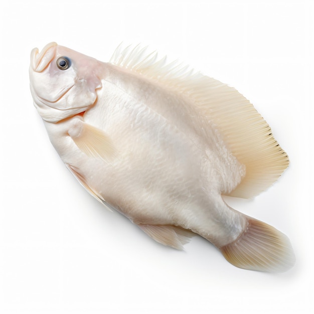 Photo halibut isolated on white background