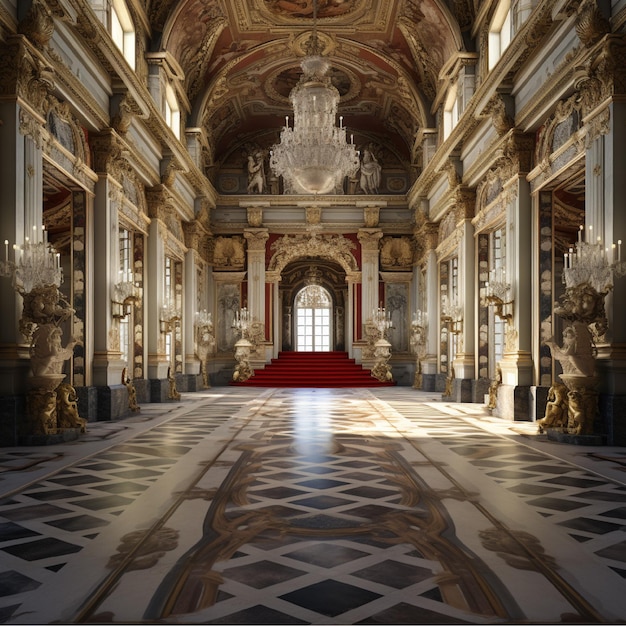 The Hall entrance of the castle of Versaille