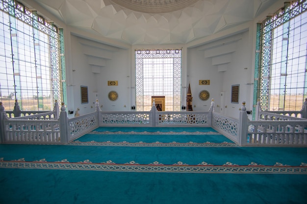 hall inside the mosque a place for prayer