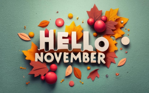 Hallo maand november Tekst