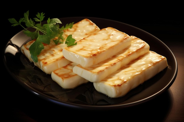 Foto halloumi kaas close-up