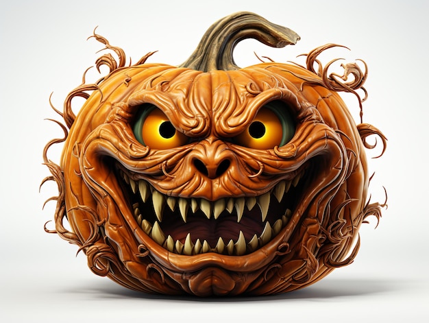 Halloween 3D cute cartoon Jack o 'Lantern