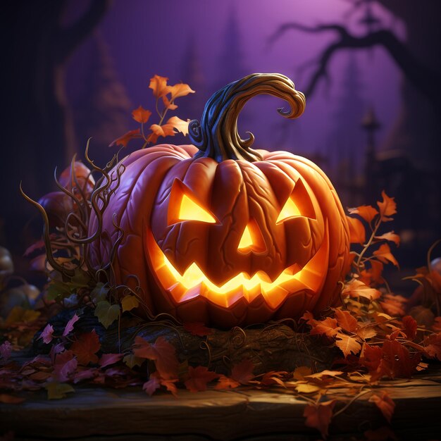 ハロウィーン 3D イラスト