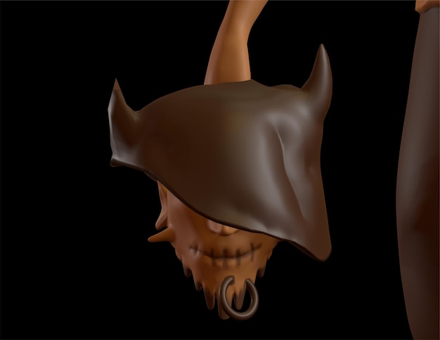 halloween 3d scare character for spooky halloween event