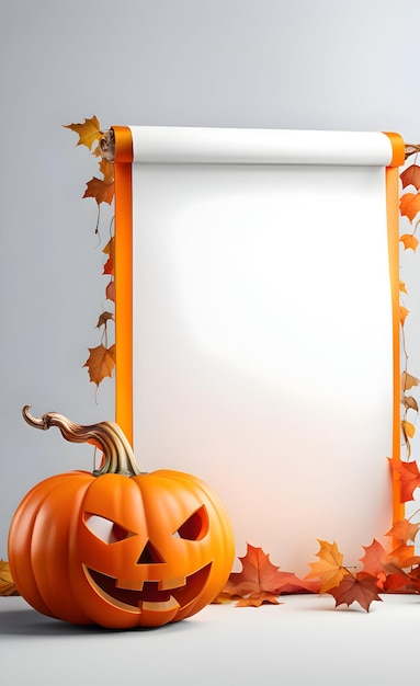 Halloween-achtergrond met frame voor tekst