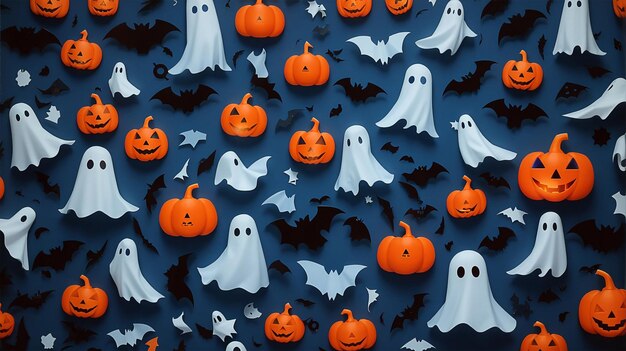 halloween achtergrond voor poster banner behang enz spooky stijl kunst generatieve ai