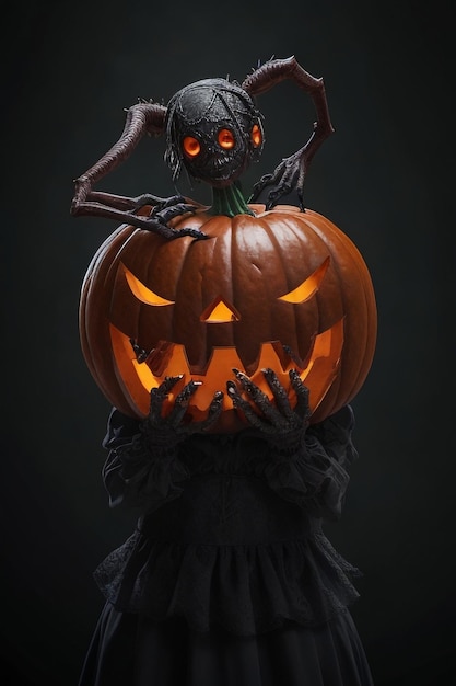 Halloween-achtergrond voor posterbanner enz. Generatieve AI
