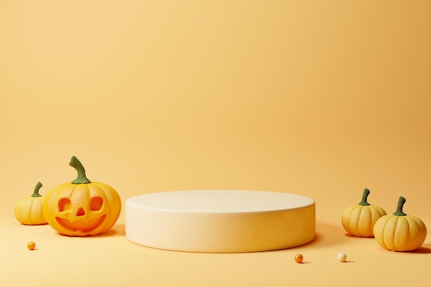 Halloween-achtergrondpodium voor productvertoning