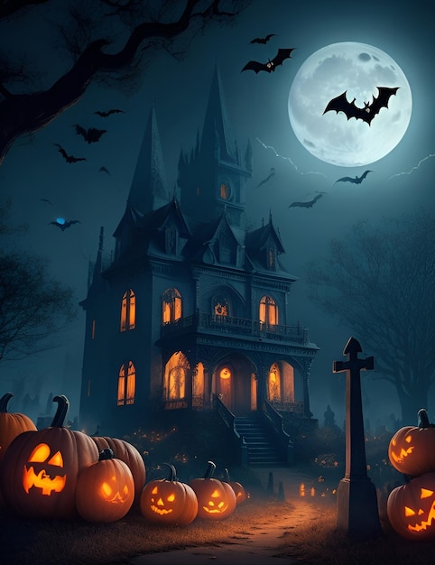 Halloween amaging horor background