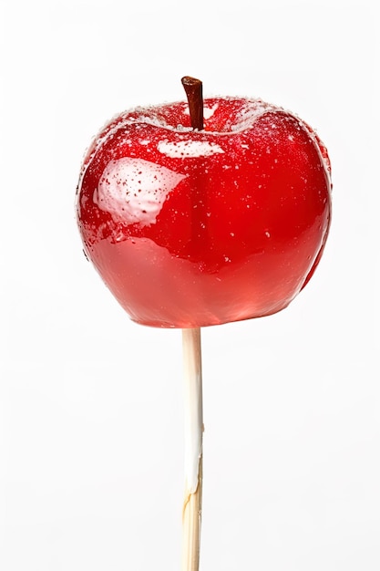 Halloween apple on an isolated white background