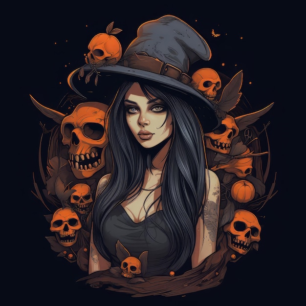 Halloween art design vector