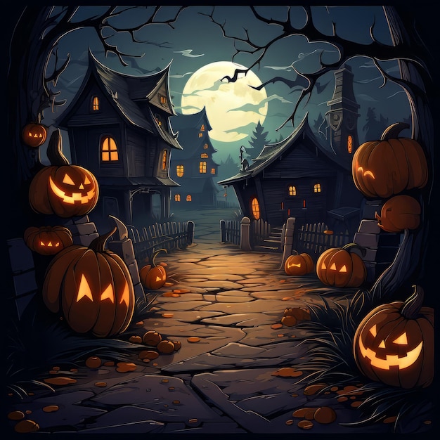 Halloween art design vector