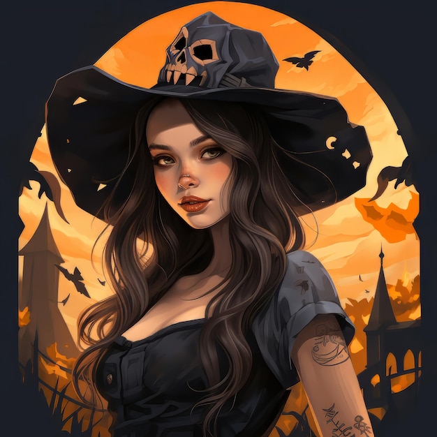 Halloween art design vector