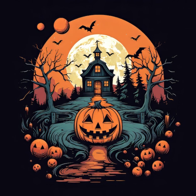 Halloween art design vector